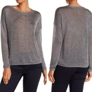 Vince silver metallic sweater M